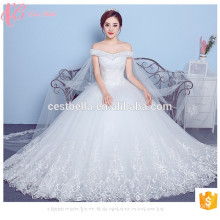 2017 de alta qualidade linda sob 100 cordas Appliqued vestido de vestido de casamento de mulheres Guangzhou